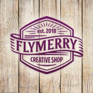 Разработка названия, логотипа и фирменного стиля торговой компании Flymerry (товары для скрапбукинга).